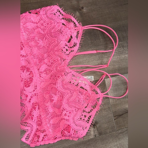 ANTHROPOLOGIE The Viviette Lace Bra Top - Pink - Picture 8 of 10